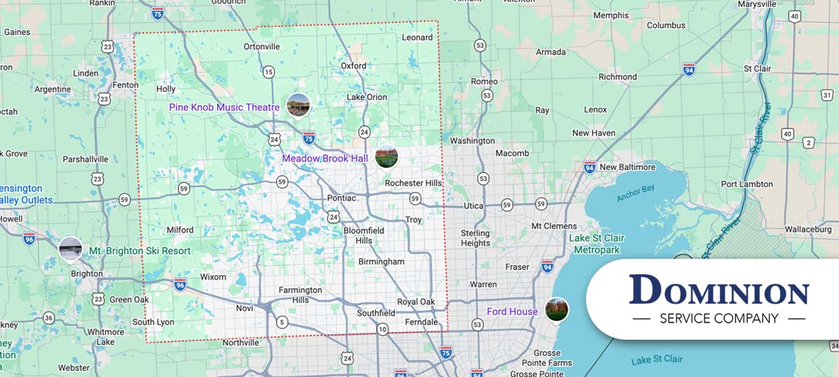 Oakland County Service Areas