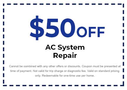 Discount on AC System Repair